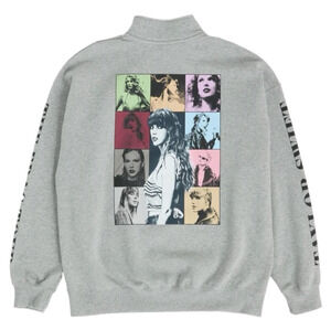 Taylor Swift Quarter Zip Size XL Pullover Sweater Eras Tour Swiftie Concert